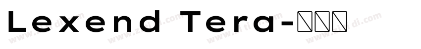 Lexend Tera字体转换